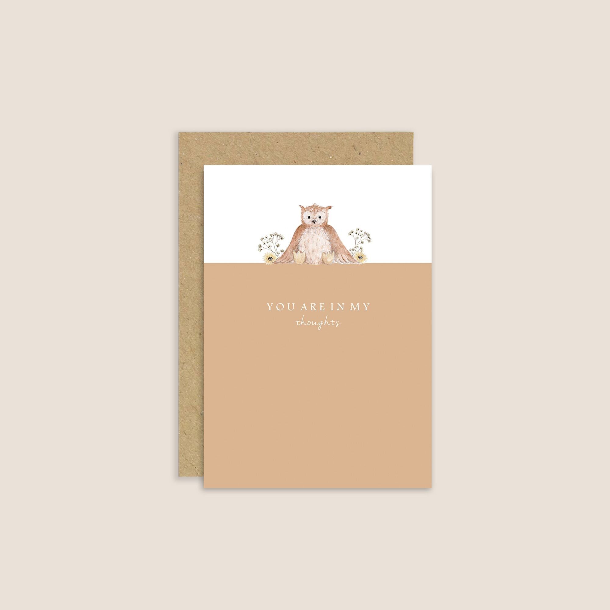 Sei nei miei pensieri | Carta gufo | Carta pensando a te