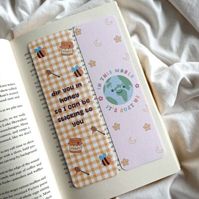 Marcadores de libros de HS | Marcador de letras In This World | Marcador de letras Daylight