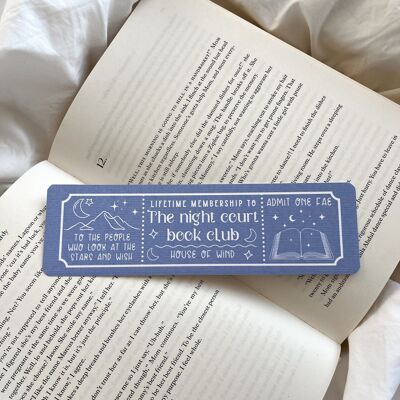 Signet du club de lecture Night Court | Un signet de la cour
