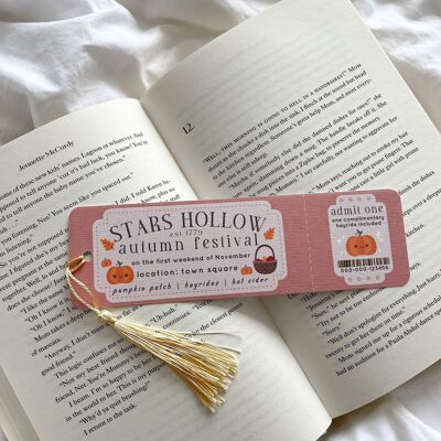 Marcapáginas del festival de otoño | Marcapáginas de calabaza de otoño de Gilmore Girls