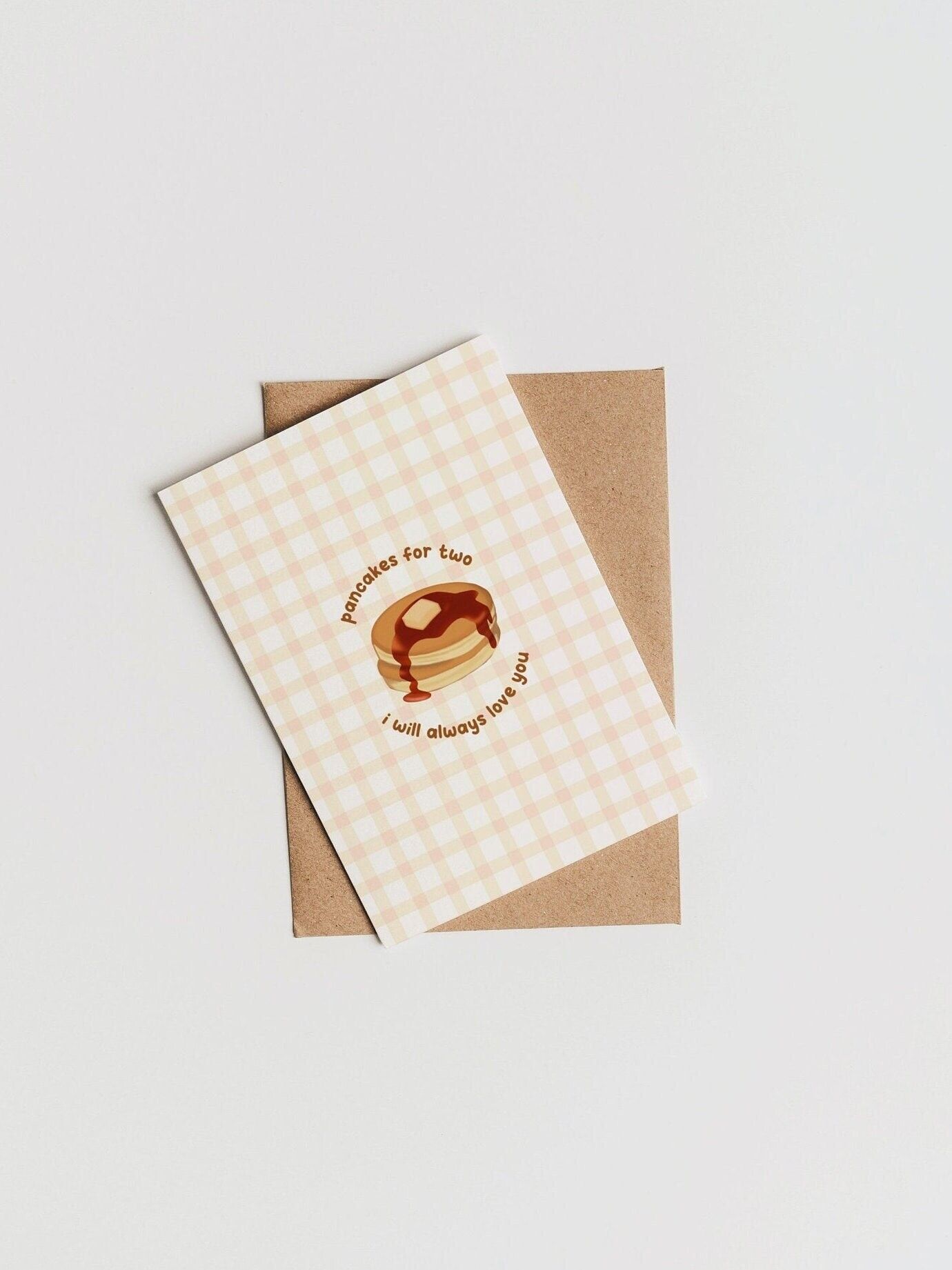 Tarjeta de felicitación HS Pancakes For Two | Letra de Keep Driving HS