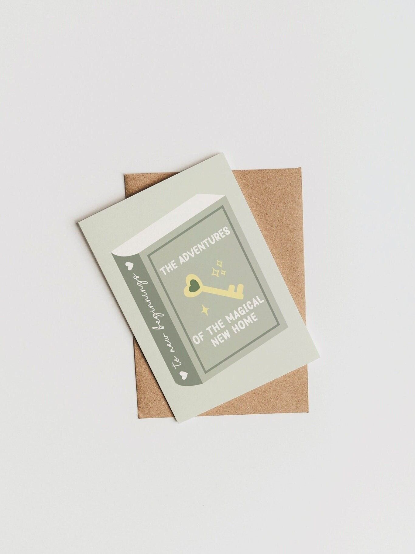 Carte de vœux Les aventures de la nouvelle maison magique | Carte littéraire