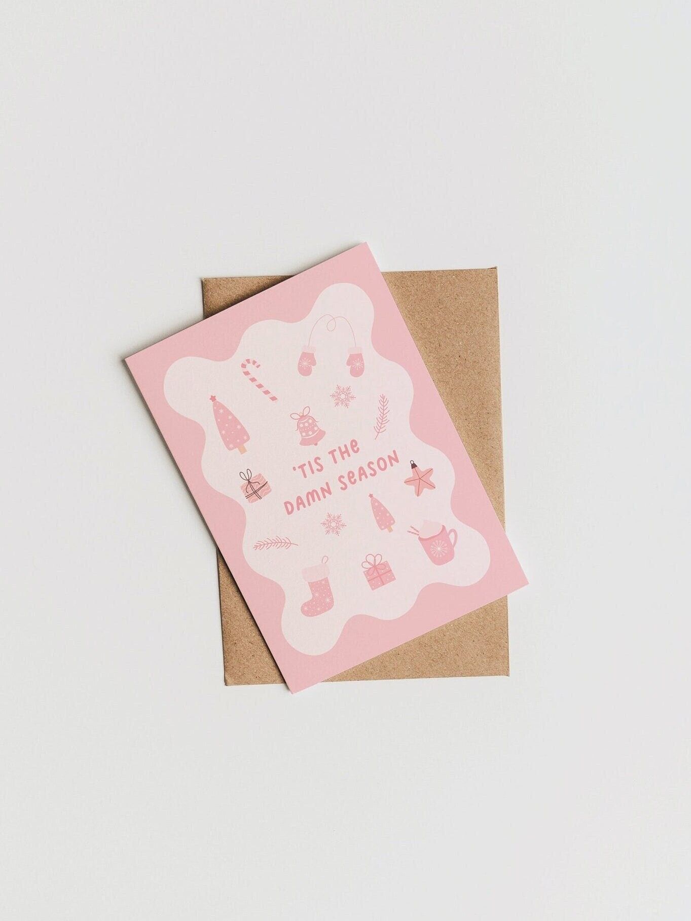 Tarjeta navideña Tis The Damn Season