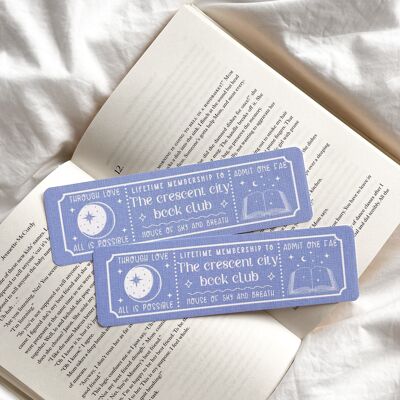 Crescent City Book Club Bookmark | Fantasy Bookmark