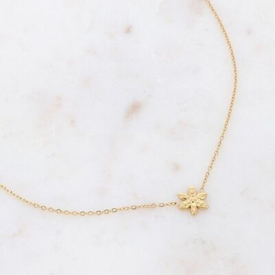 Gold Nicia necklace - small flower
