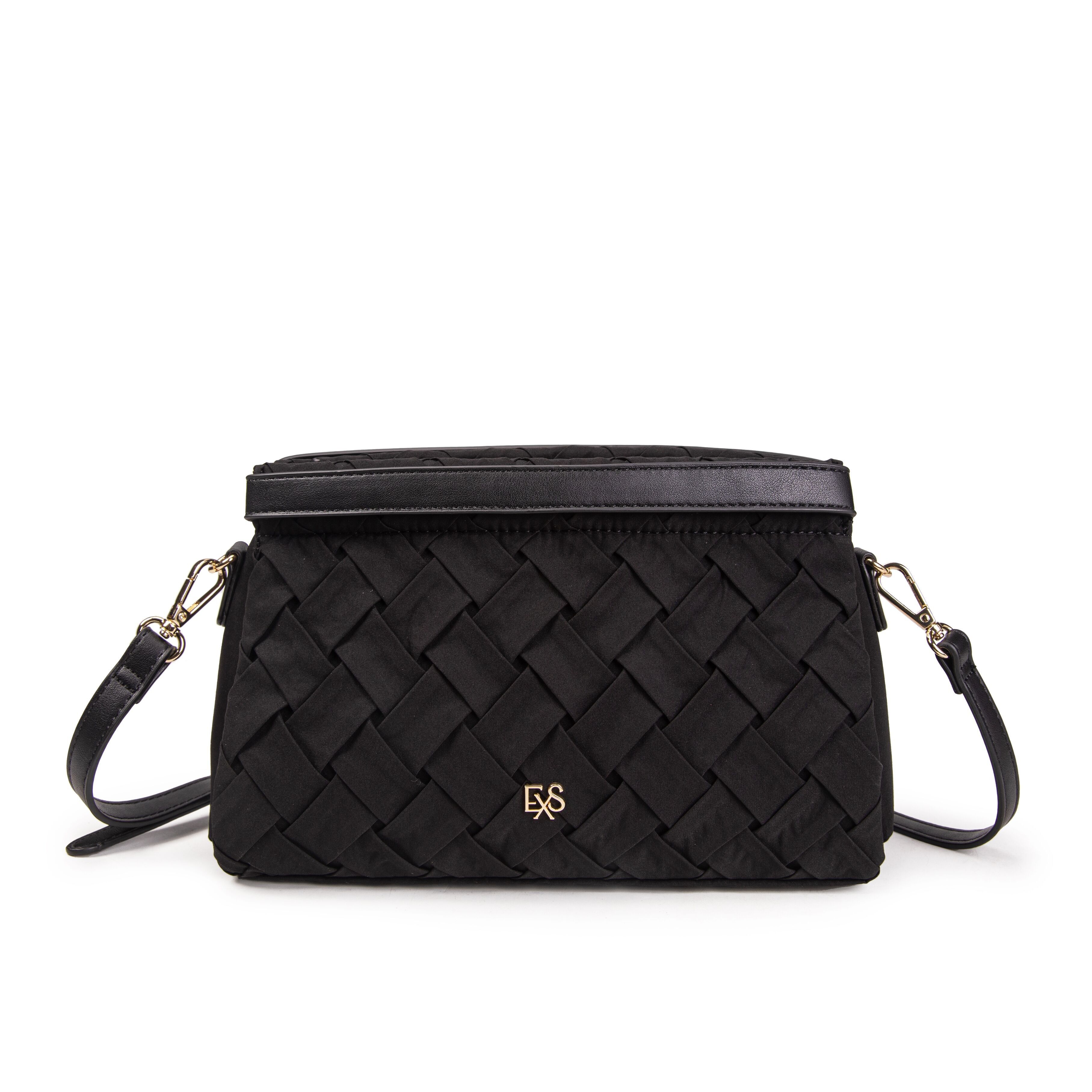 Angelique recycled pu shoulder bag Black