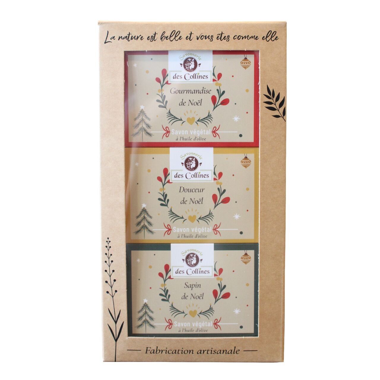 Pack 3 savons de Noël