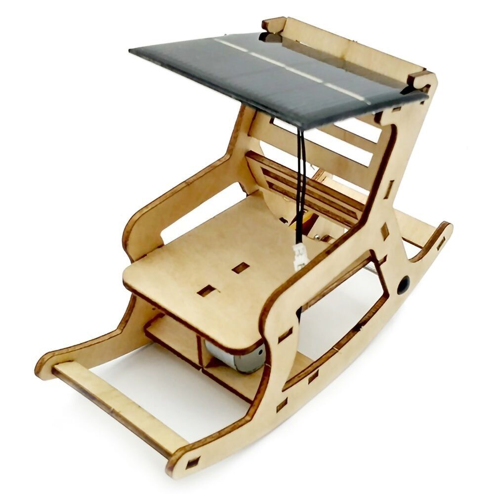 Kit de chaise à bascule solaire en bois bricolage