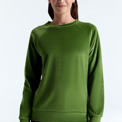 1277-127| Felpa Nicky da donna - verde foresta