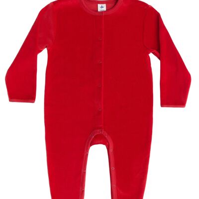 2730 ZR | Barboteuse à manches longues pour bébé - Rouge brique