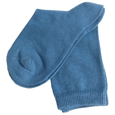 3322 | Chaussettes Enfant - Bleu Denim (Pack de 6)