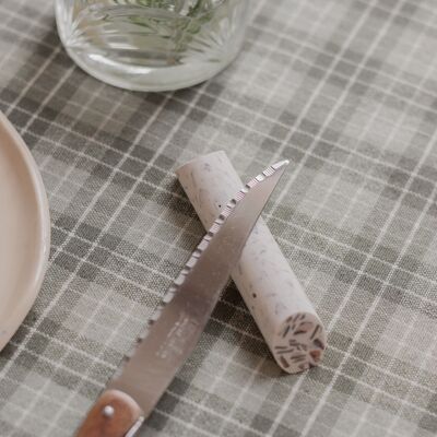 Portacoltelli realizzato con conchiglie riciclate - Set di 4