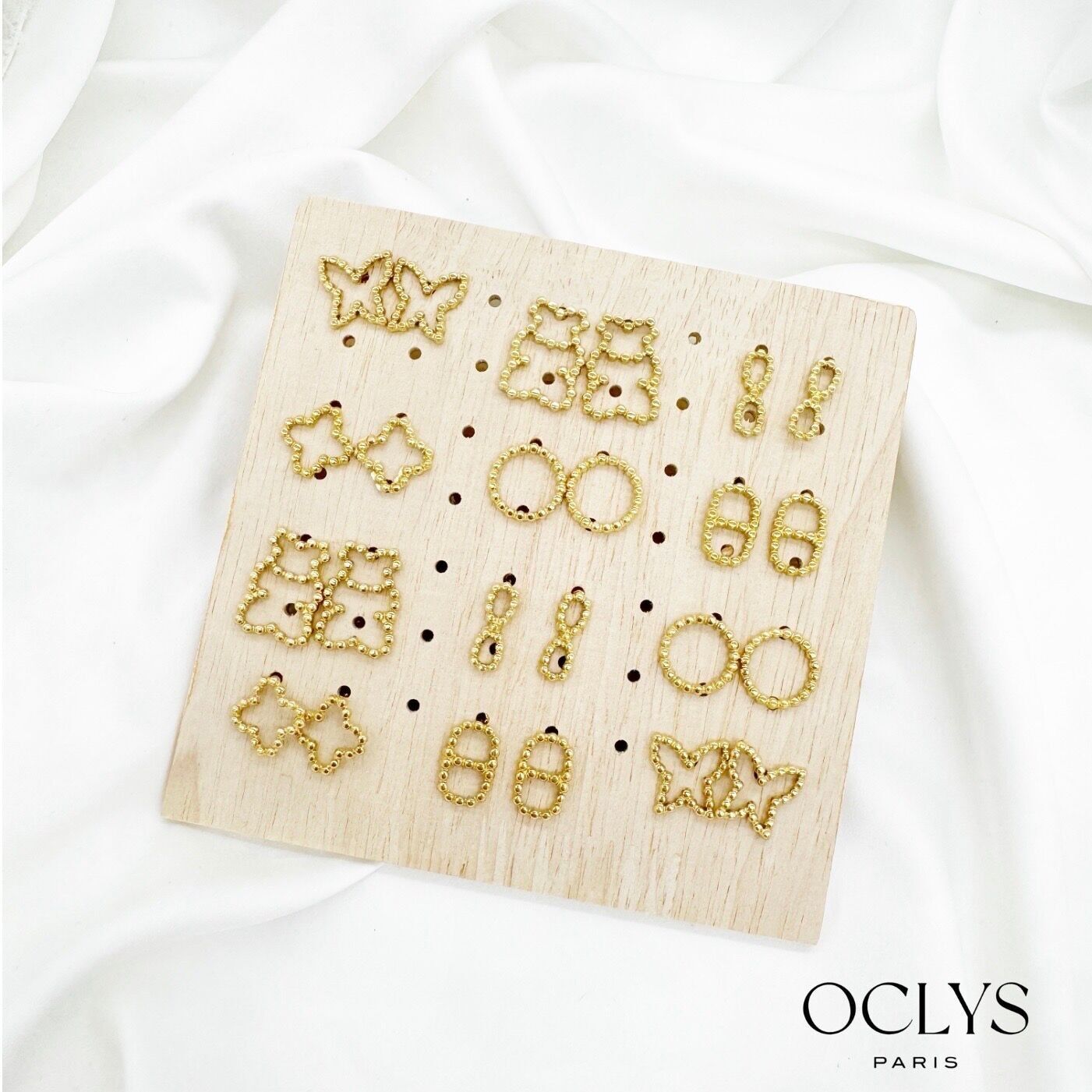 Set di 12 orecchini pendenti a sfera Vivana in acciaio inossidabile