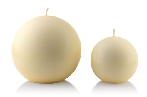 Candle CLASSIC CANDLES 8 cm cream ball-BCM5093