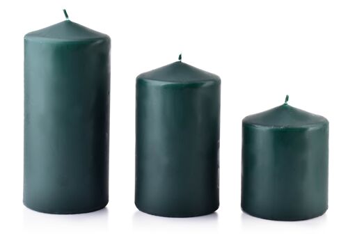 CLASSIC CANDLES candle Big roller 8xh18cm green-BCM5178