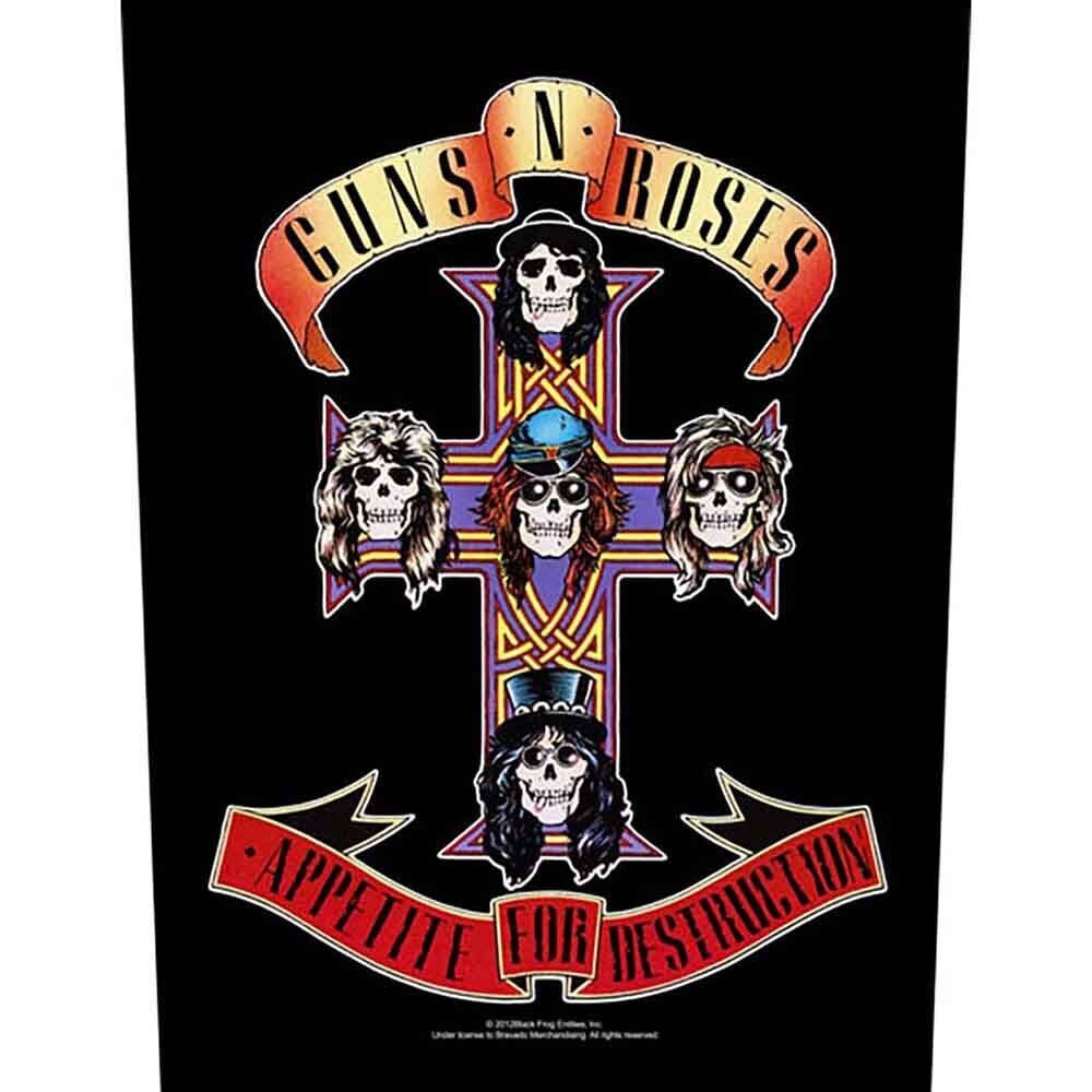 Toppe Guns N Roses - Tessuto da cucire - Appetite For Destruction