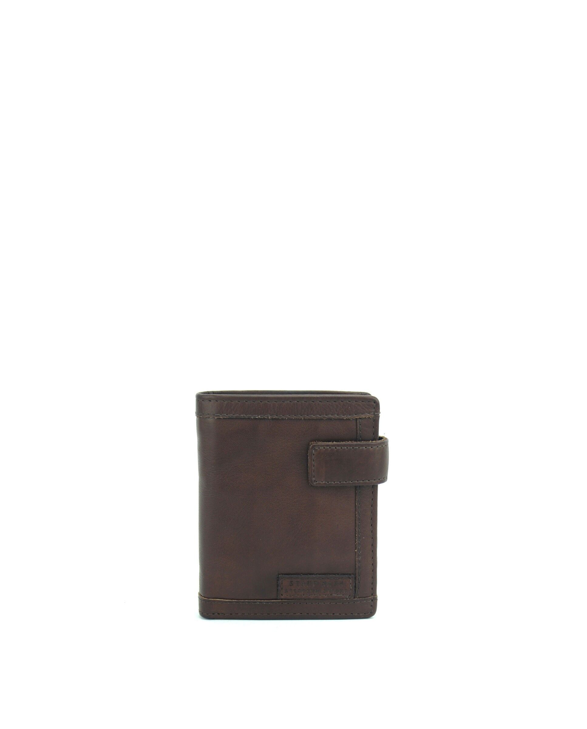 Portafoglio STAMP ST2298, uomo, pelle lavata, marrone