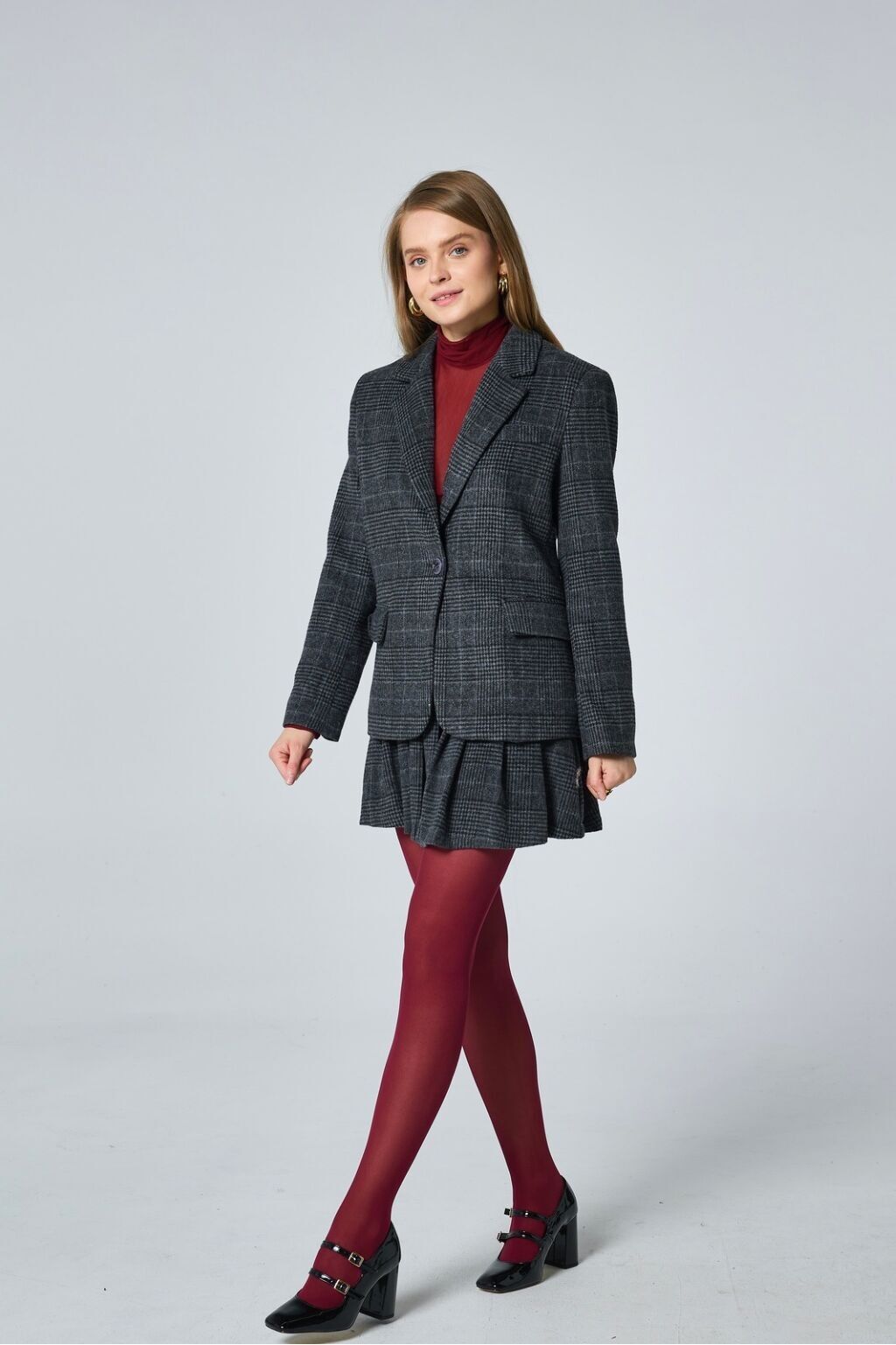 Blazer scozzese spesso - 3105