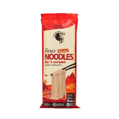 Organic semi-wholegrain rice thin noodles 170 g