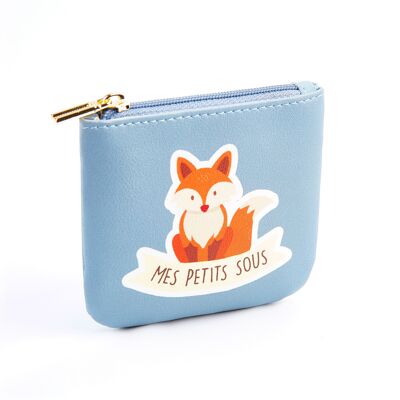 Children's purse - Fox "My little pennies" - BLUE