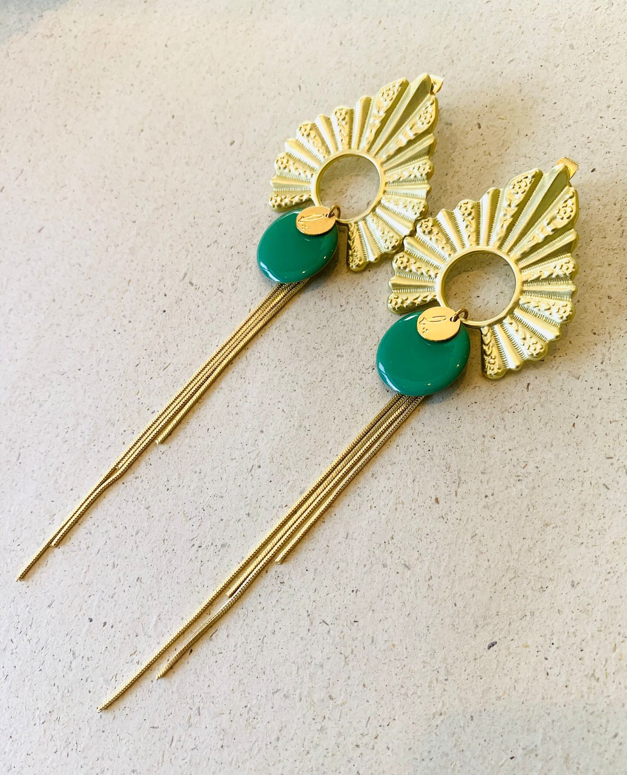 AMALIA green earrings