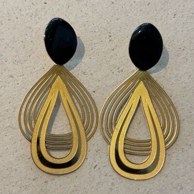 Pendientes TÉ Negro