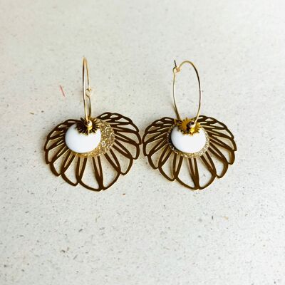 SOLINA white earrings