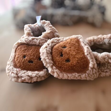 Pantofole Sherpa con orsacchiotto
