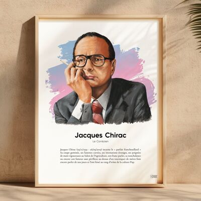 Affiche Jacques Chirac〚Édition Limitée & certifiée 〛
