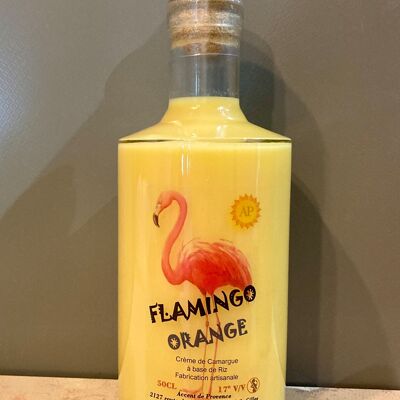 LICOR DE CREMA DE ARROZ CAMARGA CON NARANJA FLAMINGO