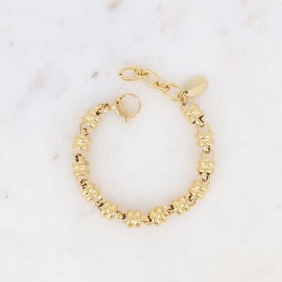 Bracciale UNISEX - doppio anello e maglia tonda passante