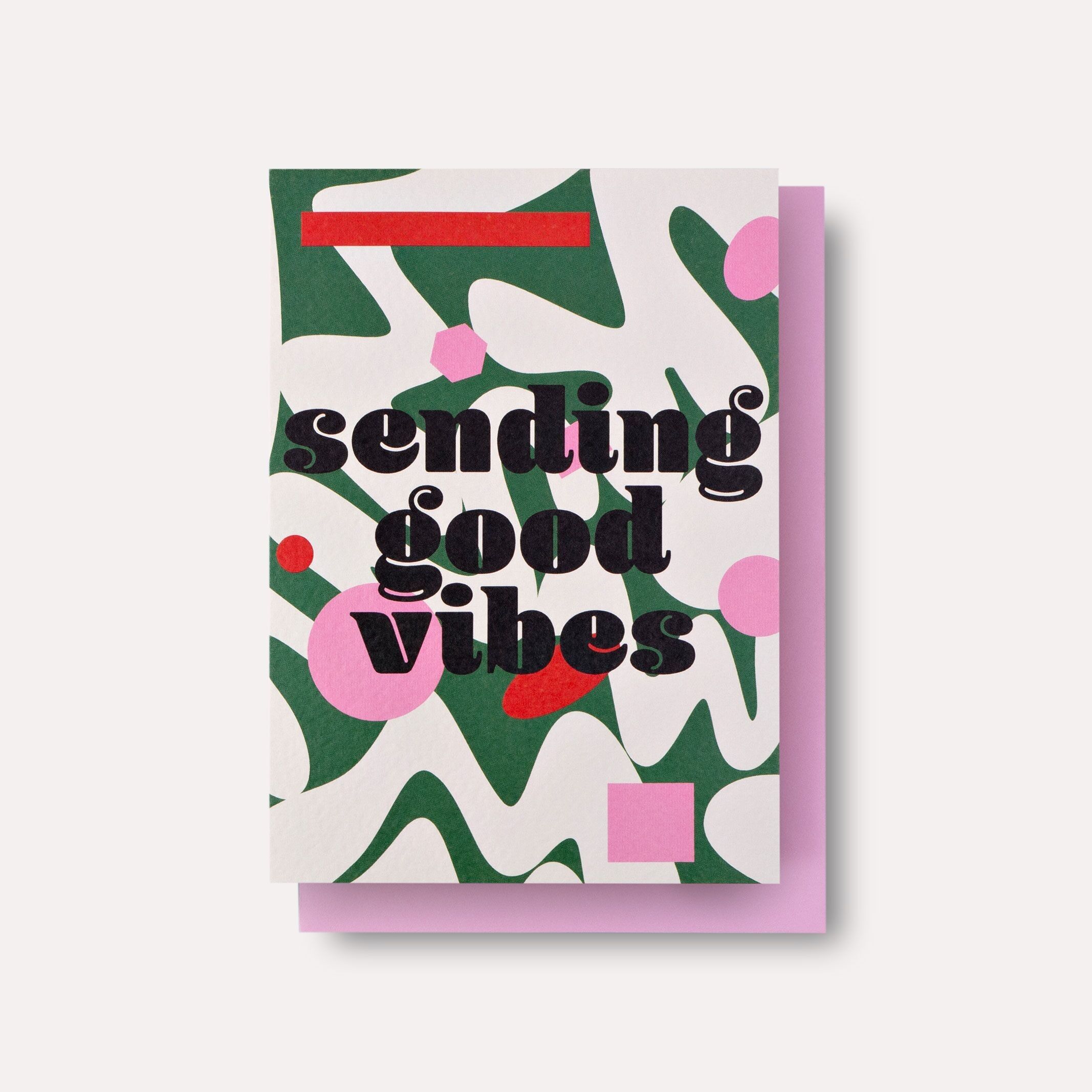 Tarjeta de buenas vibraciones de agosto