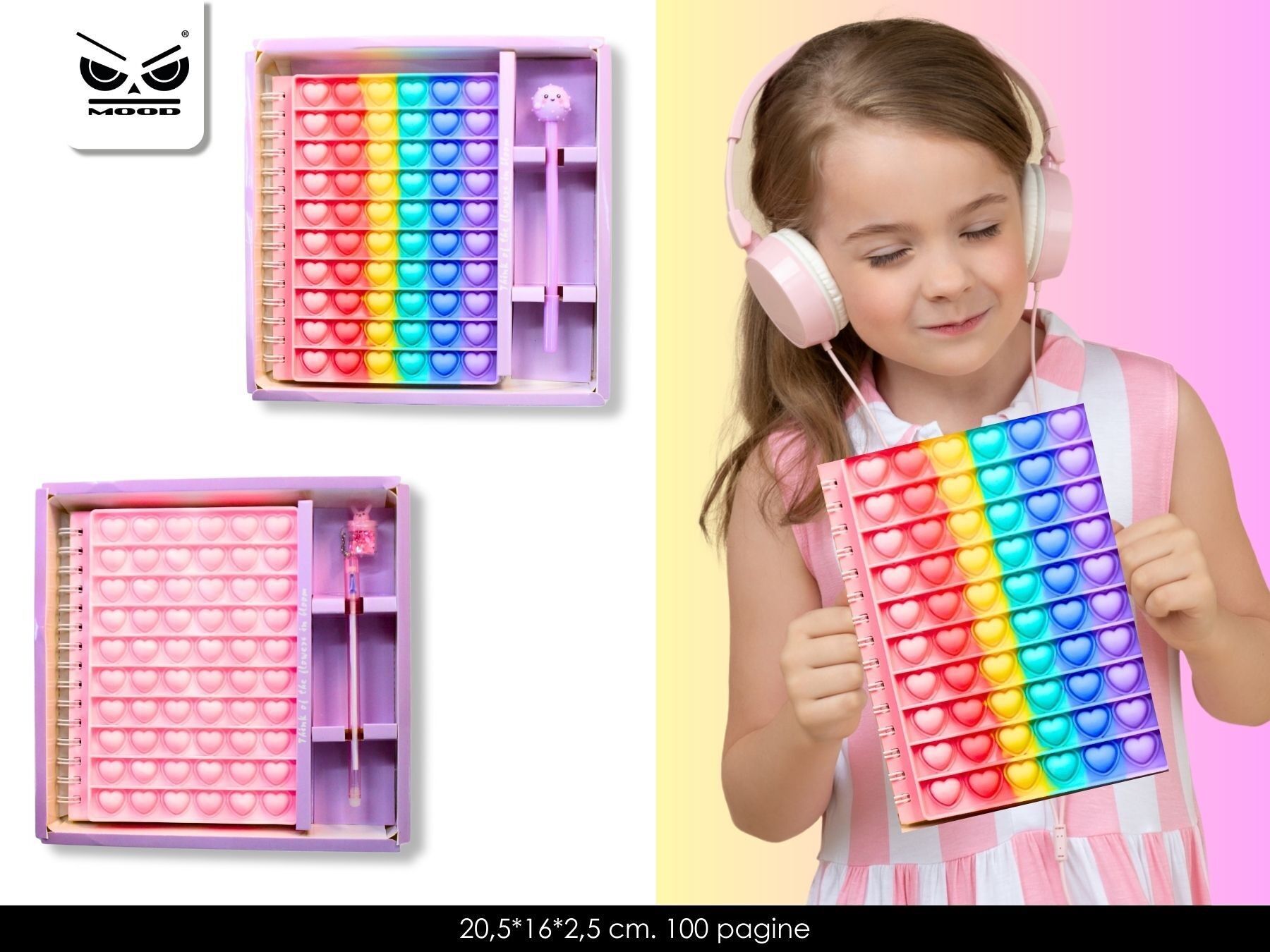 Notebook Pop It Heart