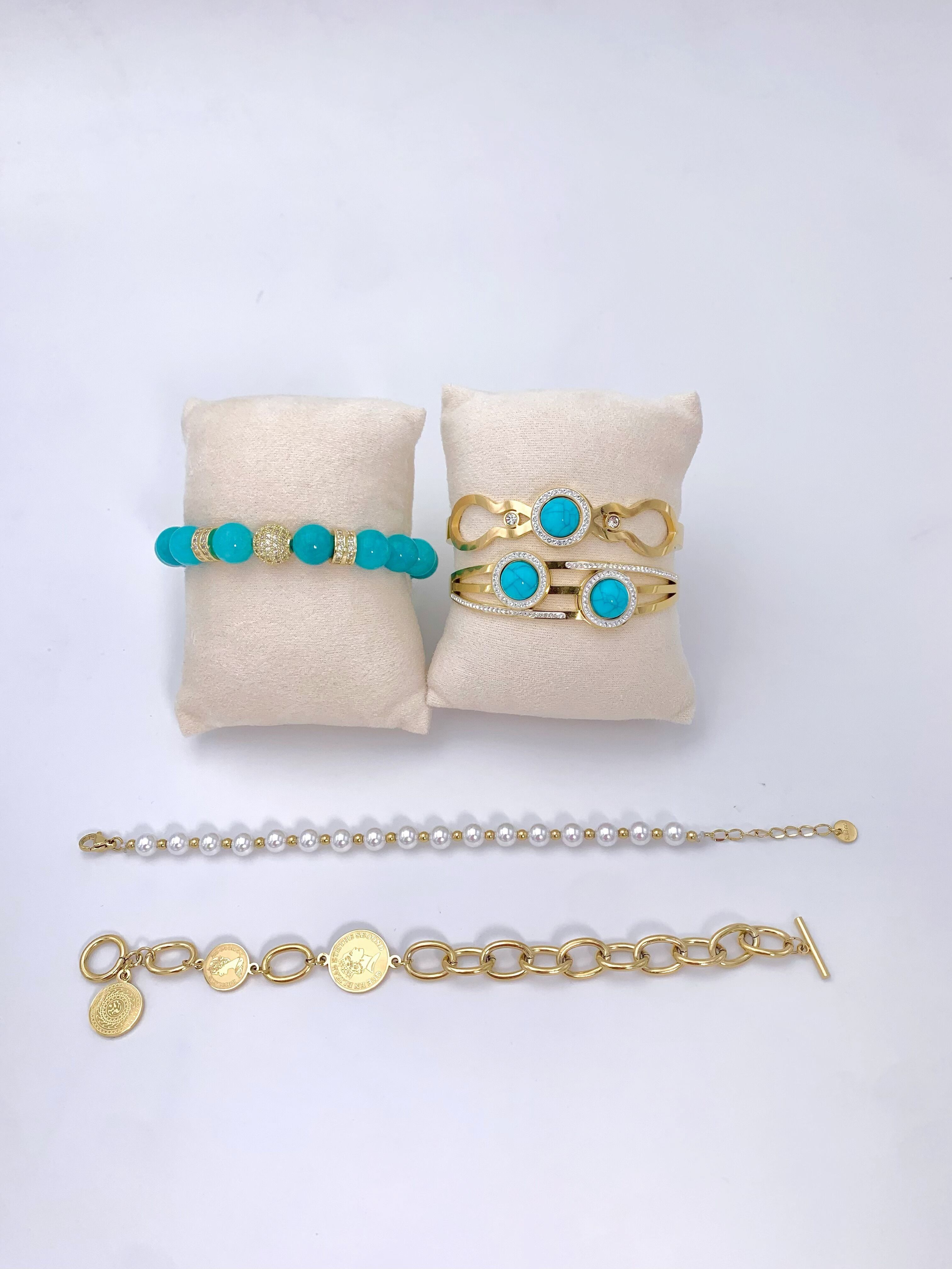 Set di 5 bracciali in acciaio inossidabile SET56