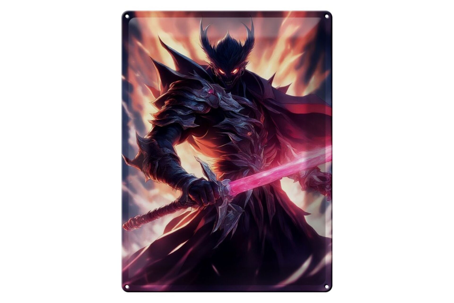 Tin Sign 12x18cm Dark Energy Blade Fighter
