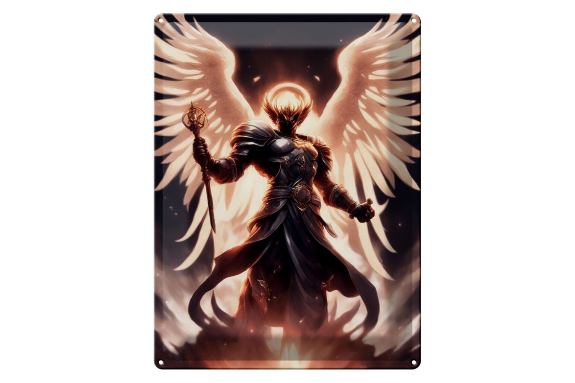 Tin sign 12x18cm Holy Fighter of Souls