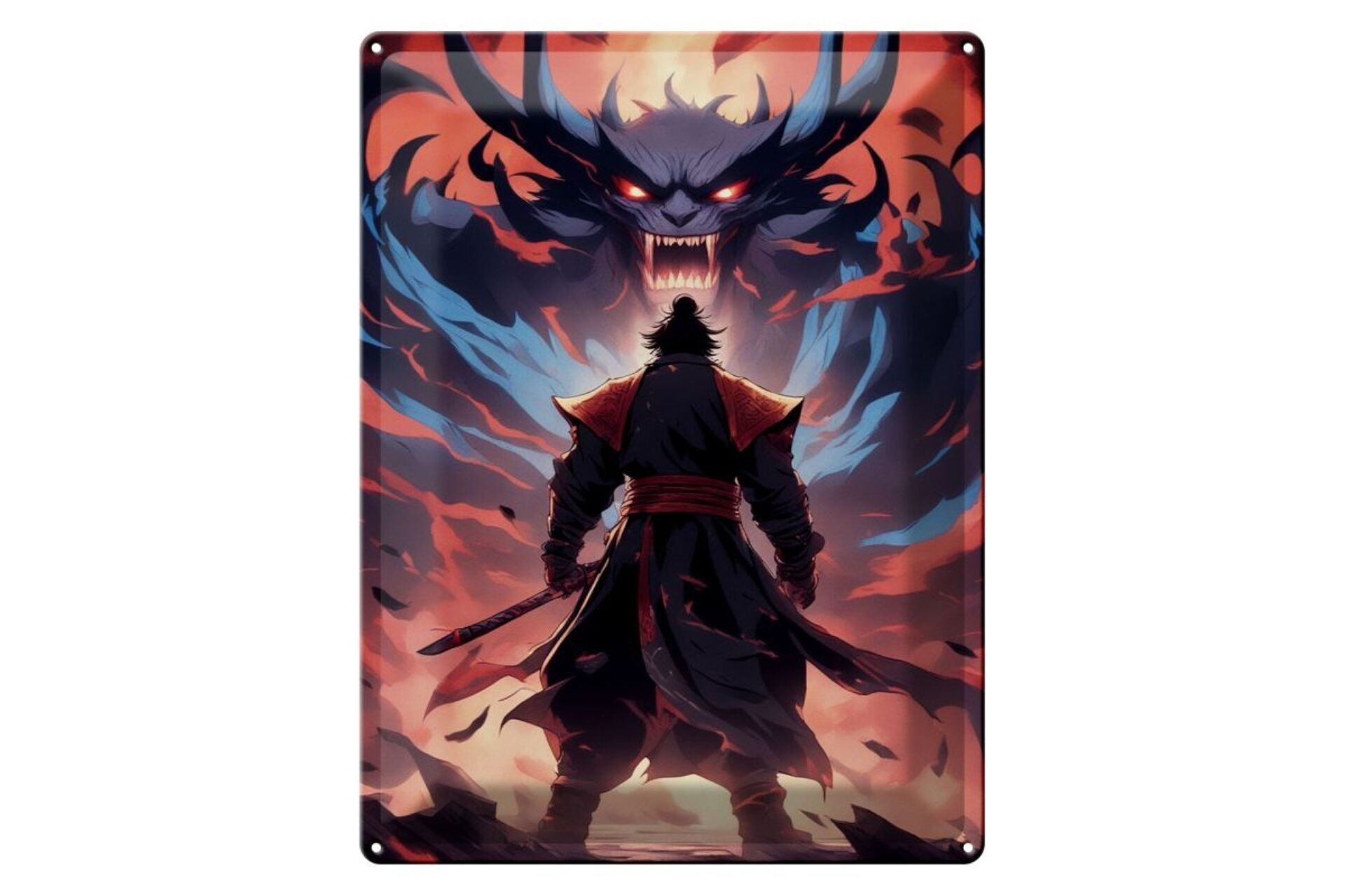 Targa in metallo 12x18 cm Guardiano del Fuoco