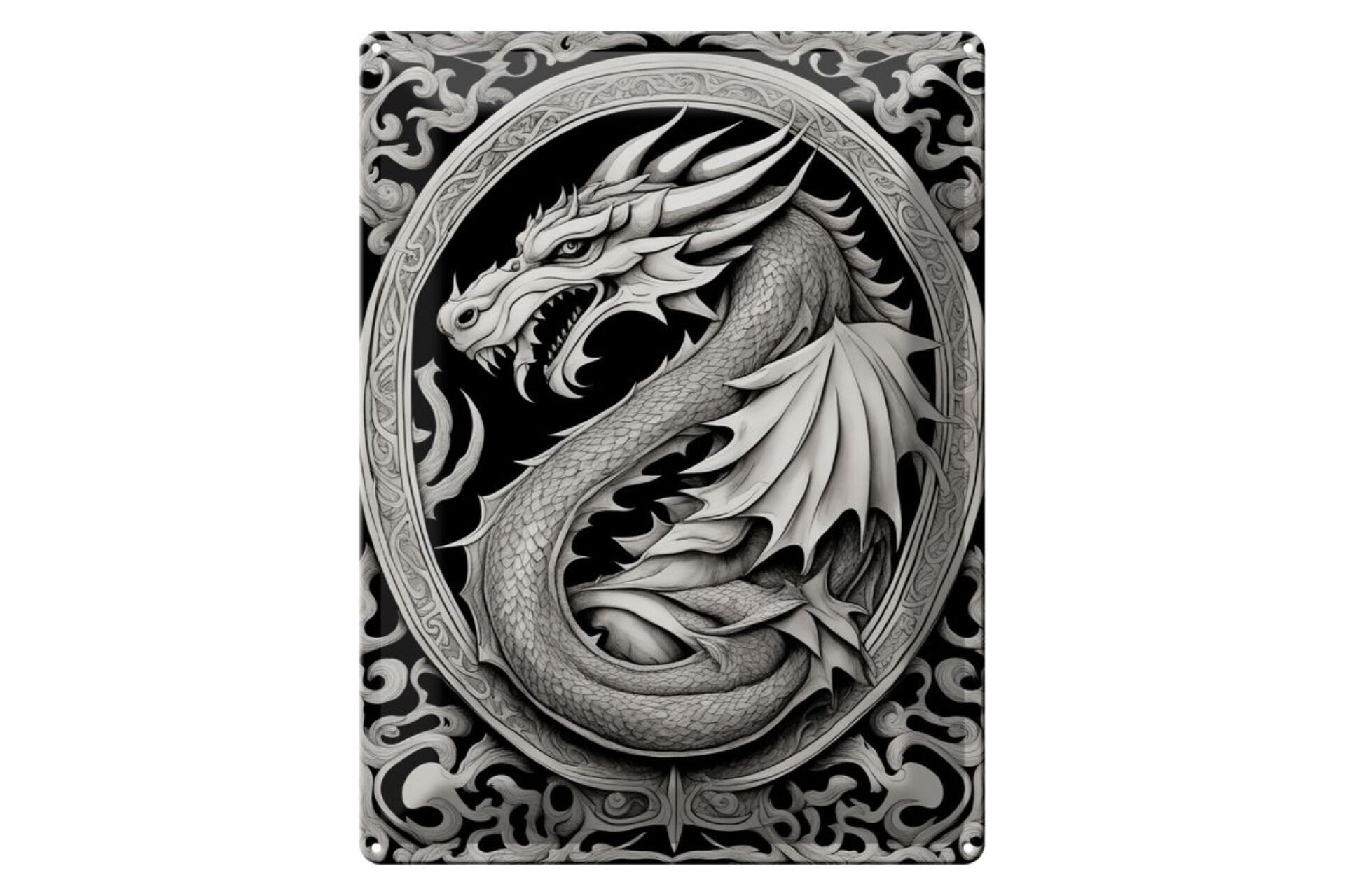 Metal sign 12x18cm Dragon Board 2