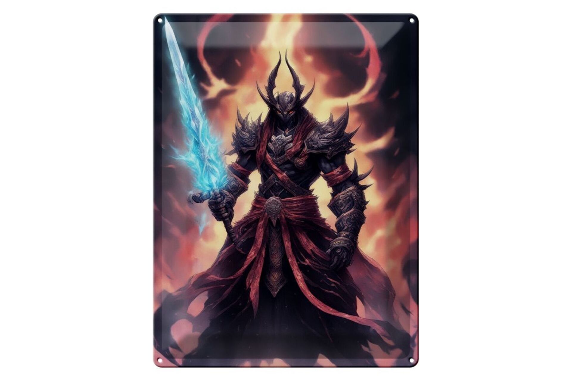 Metal sign 12x18cm Cursed Spectral Blade Fighter