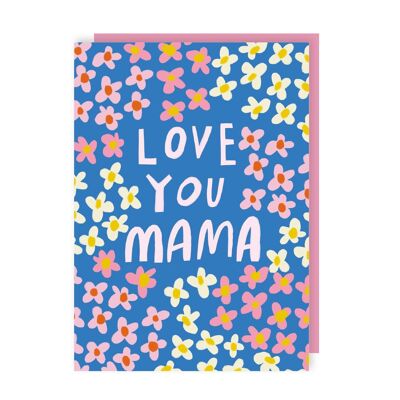 Ti amo mamma, biglietto per la festa della mamma, confezione da 6