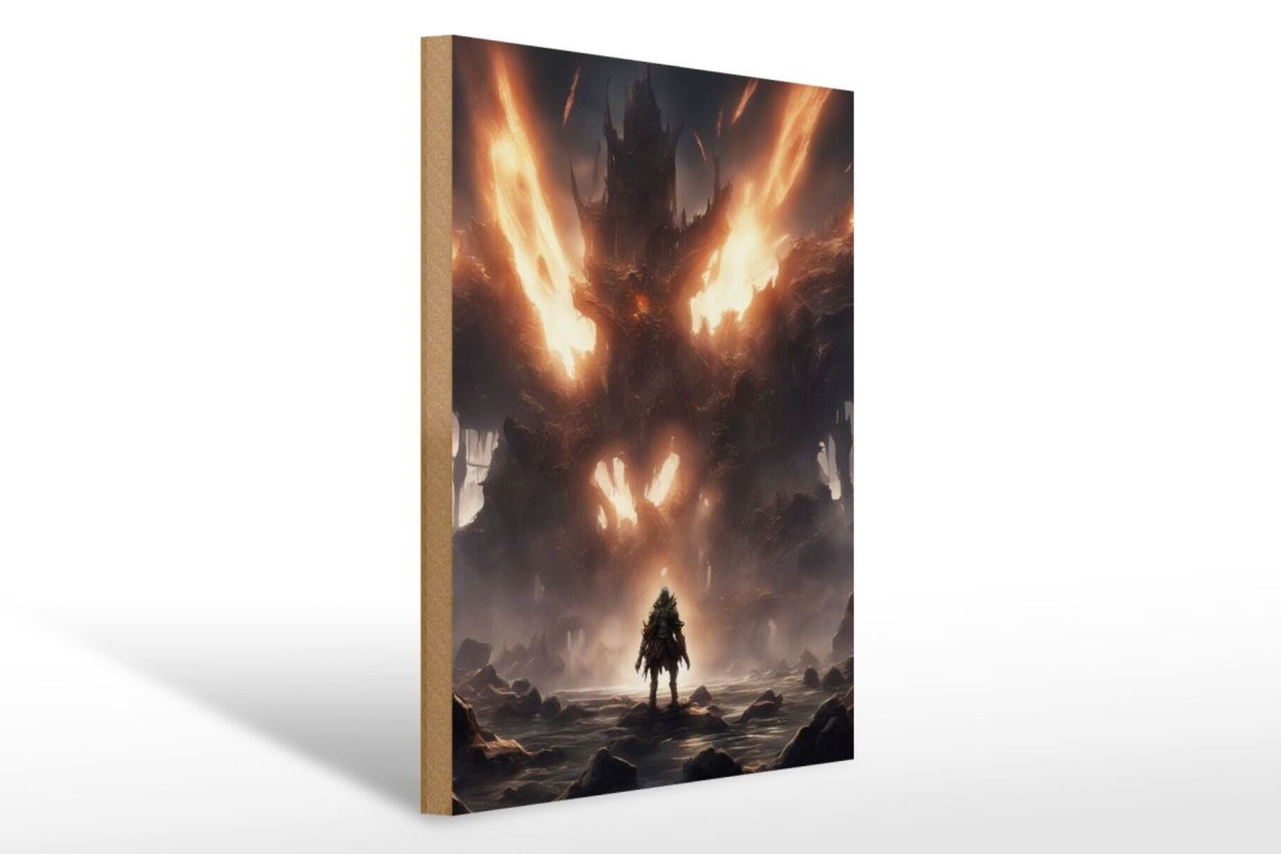 Panneau en bois 12x18cm La Cité Perdue des Âmes