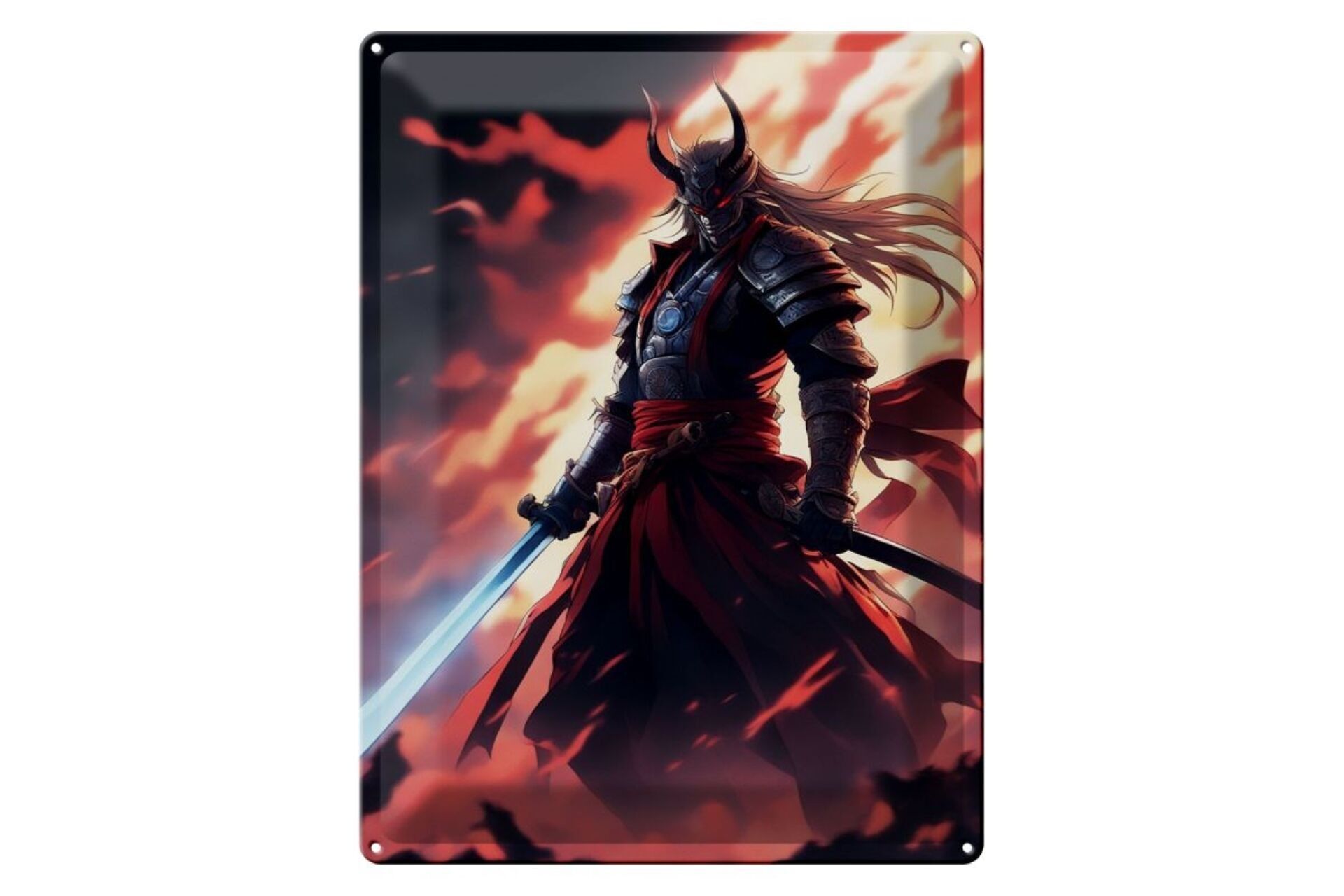 Tin sign 20x30cm Dark Samurai