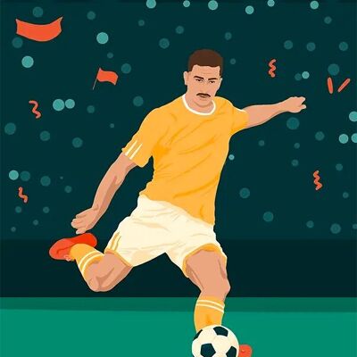 Cartel de futbolista│Cartel deportivo