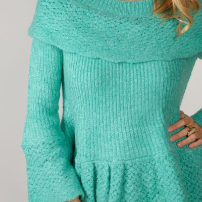 MAGLIA ANAIS - Turchese - 4