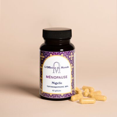 Ménopause - Thymoquinone 20mg - Cure de 2 mois Formulé par un pharmacien