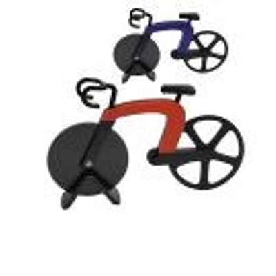 Tagliapizza da bicicletta "Armstrong", rosso, blu, incl. In piedi