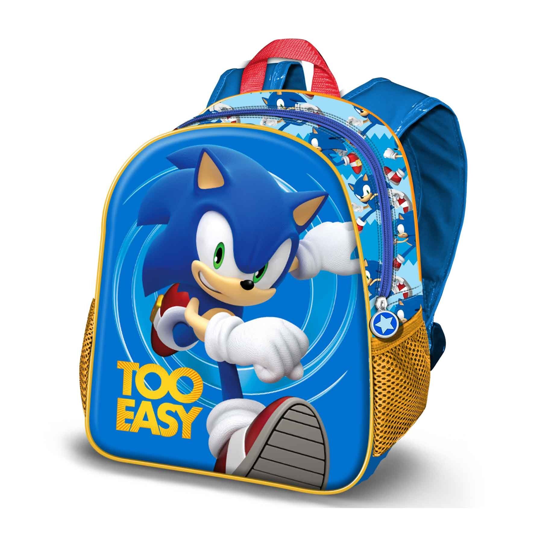 Sonic The Hedgehog – SEGA Easy-Small 3D Rucksack, Blau