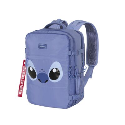 Disney Lilo and Stitch Face-Mercury Backpack Travel Cabin Plane 40x20x25cm, Blue