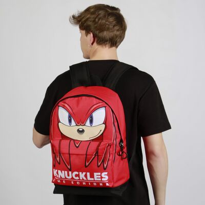 Sonic The Hedgehog - SEGA Knuckles Sight-Mochila HS FAN 2.2, Rojo