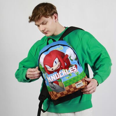 Sonic The Hedgehog - SEGA Knuckles Run-Mochila HS FAN 2.2, Multicolor